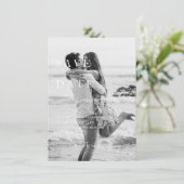 Minimalistische moderne bruiloft Save the Date (Staand voorkant)
