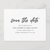 Minimalistische moderne bruiloft Save the Date Aankondigingskaart (Voorkant)