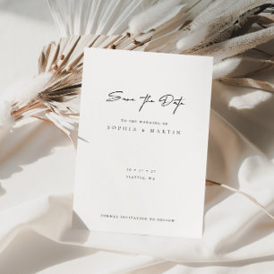 Minimalistische Moderne bruiloft sparen de Kaart v