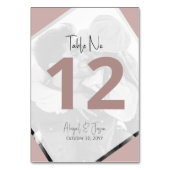 Minimalistische moderne Casual bruiloft stoffig Ro Kaart (Voorkant)