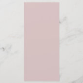 Minimalistische moderne casual typografie stoffig menu (Achterkant)
