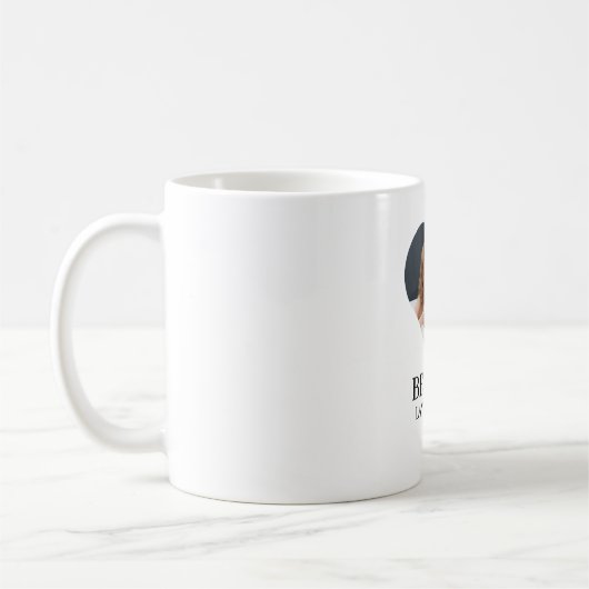 Minimalistische Moderne Chic Beste Vrienden BFF Fo Koffiemok (Links)