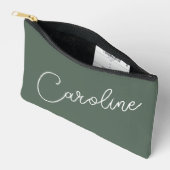 Minimalistische Moderne Chic Calligrafie Naam Donk Etui (Open)