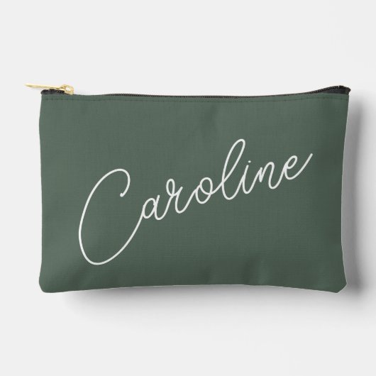 Minimalistische Moderne Chic Calligrafie Naam Donk Etui (Voorkant)