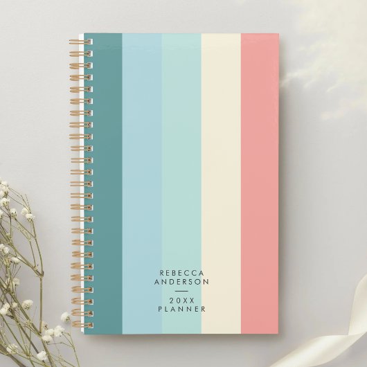 Minimalistische Moderne Chic Pastel Regenboog Cute Planner