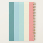 Minimalistische Moderne Chic Pastel Regenboog Cute Planner (Achterkant)