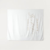 Minimalistische moderne Chic Script Graduation Par Wandkleed (Voorkant (horizontaal))