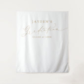 Minimalistische moderne Chic Script Graduation Par Wandkleed (Voorkant)