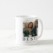 Minimalistische moderne chique beste vrienden koffiemok (Voorkant rechts)