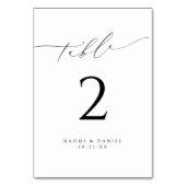 Minimalistische moderne chique script elegante bru kaart (Voorkant)