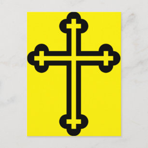 Minimalistische moderne christelijke symboolkunst  briefkaart