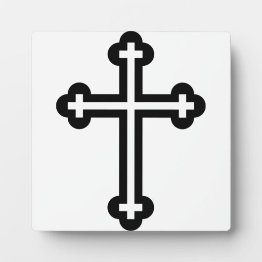 Minimalistische moderne christelijke symboolkunst fotoplaat (Voorkant)