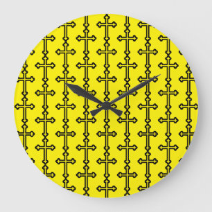 Minimalistische moderne christelijke symboolkunst  grote klok