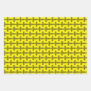 Minimalistische moderne christelijke symboolkunst inpakpapier vel