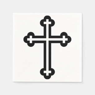 Minimalistische moderne christelijke symboolkunst  servet