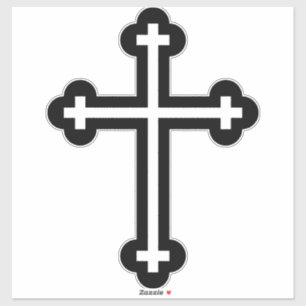 Minimalistische moderne christelijke symboolkunst  sticker