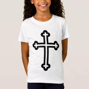 Minimalistische moderne christelijke symboolkunst t-shirt