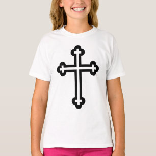 Minimalistische moderne christelijke symboolkunst t-shirt