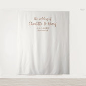 Minimalistische moderne crème foto achtergrond wandkleed (Voorkant)