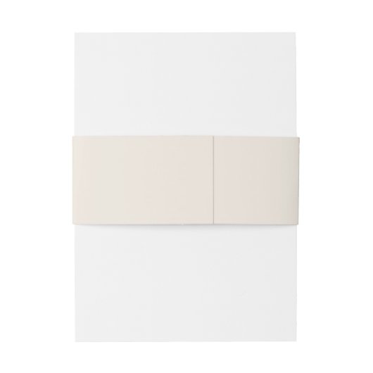 Minimalistische moderne crème terracotta boho Init Uitnodigingen Wikkel (Achterkant Voorbeeld)