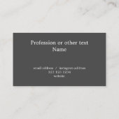 Minimalistische moderne Custom Mountain Photo Donk Visitekaartje (Achterkant)