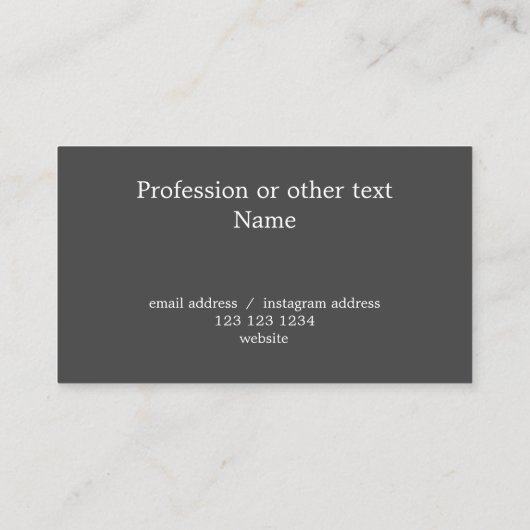 Minimalistische moderne Custom Mountain Photo Donk Visitekaartje (Achterkant)