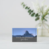 Minimalistische moderne Custom Mountain Photo Donk Visitekaartje (Staand voorkant)