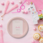 Minimalistische moderne cute bruidsfeest  papieren bordje (Feest)