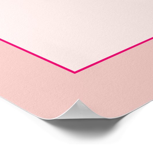 Minimalistische moderne cute bruidsfeest poster (Hoek)