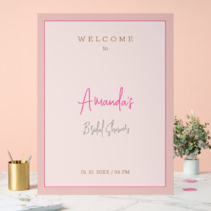 Minimalistische Moderne Cute Bruiloftsborrel  Acryl Bord