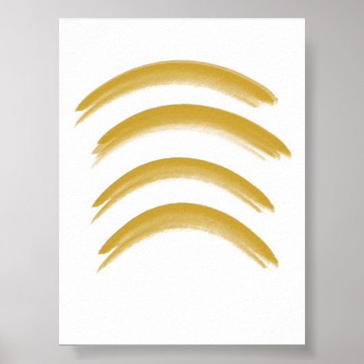 Minimalistische moderne decoratieve muurkunst prin poster (Voorkant)