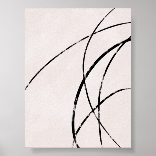 Minimalistische moderne decoratieve muurprint poster (Voorkant)