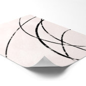 Minimalistische moderne decoratieve muurprint poster (Hoek)