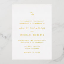 Minimalistische moderne diagonale monogram trouwka
