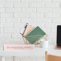 Minimalistische moderne Doctor Gold Custom Desk