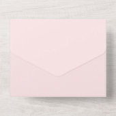 Minimalistische Moderne Dokter Professionele Roze All In One Uitnodiging (Achterkant)