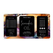 Minimalistische moderne druppelfles Productlabels Etiket (Voorkant)