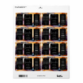 Minimalistische moderne druppelfles Productlabels Etiket (Full Sheet)