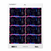 Minimalistische moderne druppelfles Productlabels Etiket (Full Sheet)