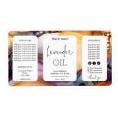 Minimalistische moderne druppelfles Productlabels Etiket (Voorkant)