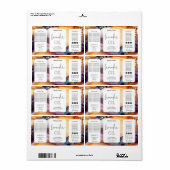 Minimalistische moderne druppelfles Productlabels Etiket (Full Sheet)