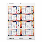 Minimalistische moderne druppelfles Productlabels Etiket (Full Sheet)