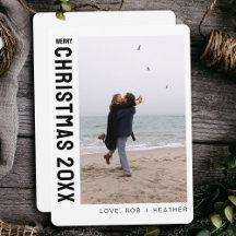 Minimalistische moderne één foto gepersonaliseerde