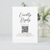 Minimalistische moderne eenvoudige bruiloft informatiekaartje (Staand voorkant)