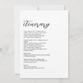 Minimalistische moderne eenvoudige bruiloft reissc (Achterkant)