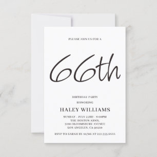 Minimalistische Moderne Eenvoudige Calligrafie 66s Kaart