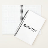 Minimalistische moderne eenvoudige chique elegante notitieboek (Binnen)