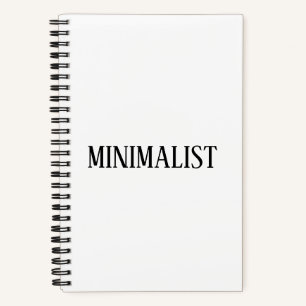 Minimalistische moderne eenvoudige chique elegante notitieboek