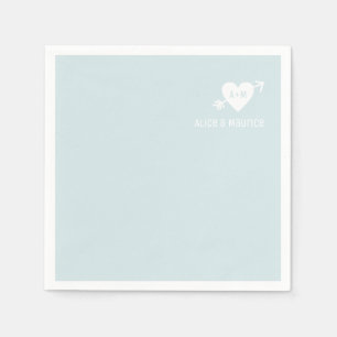 Minimalistische moderne eenvoudige elegante blauwe servet