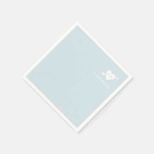 Minimalistische moderne eenvoudige elegante blauwe servet (Hoek)